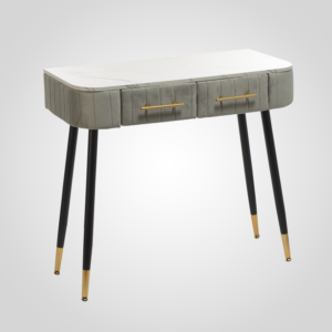 Интерьерная Бархатная Серая Консоль Малая