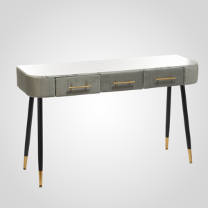 Интерьерная Бархатная Серая Консоль Большая